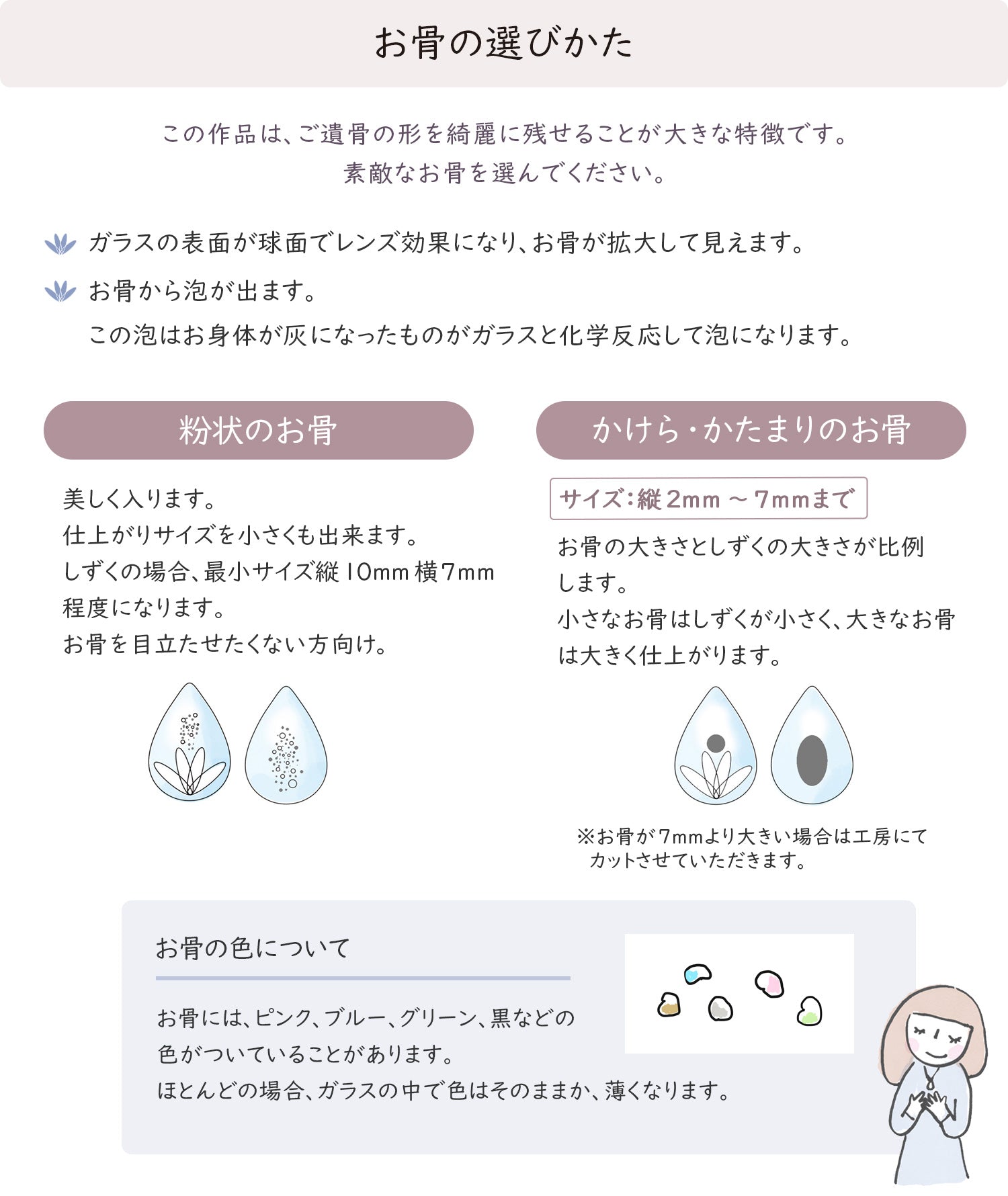 お骨 選び方 説明