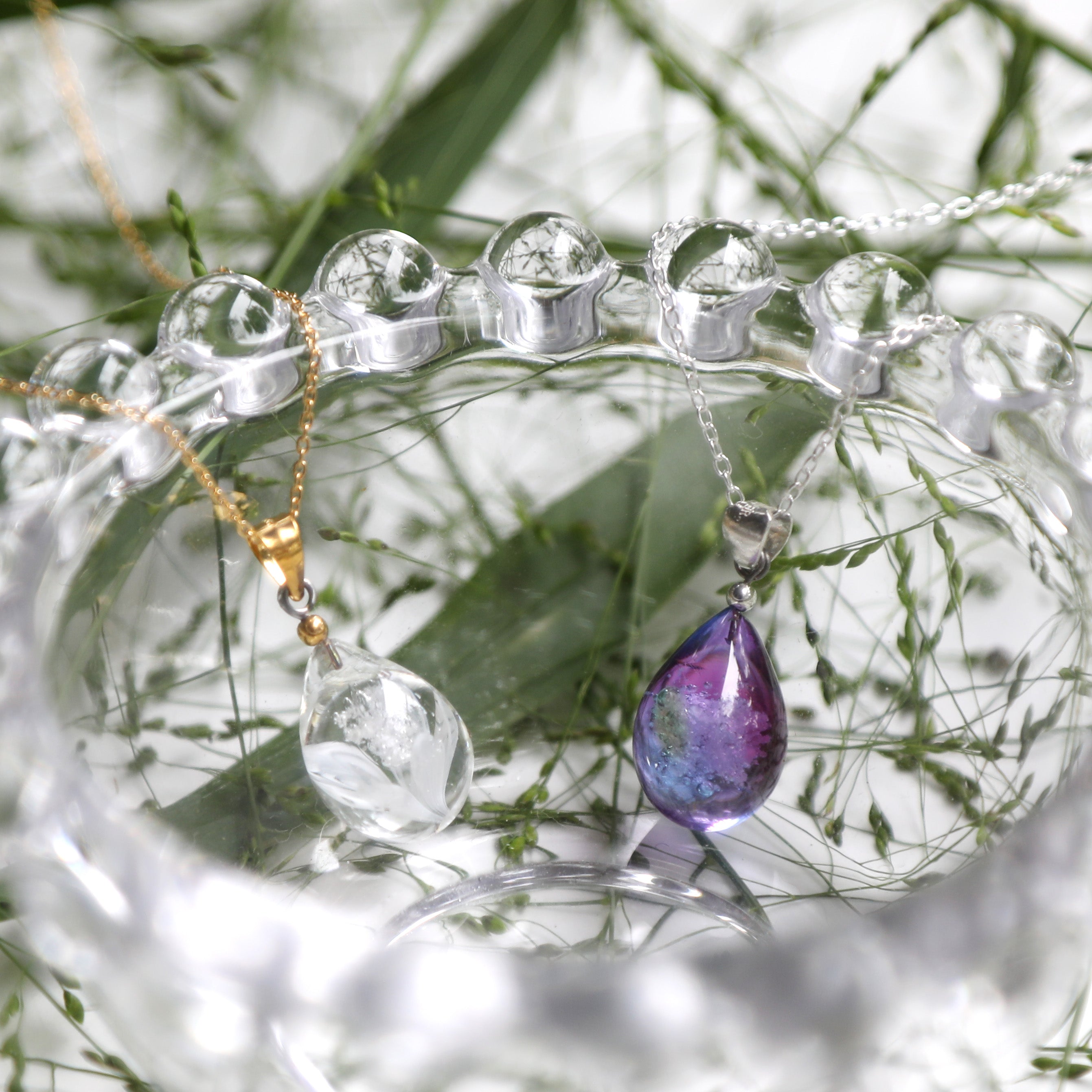 お花とグラデーションはお骨の量が違います