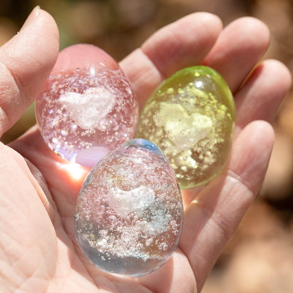 作ったハートのお骨