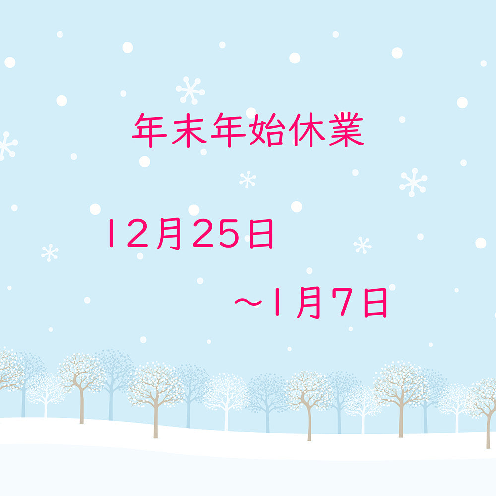 冬休みのお知らせ