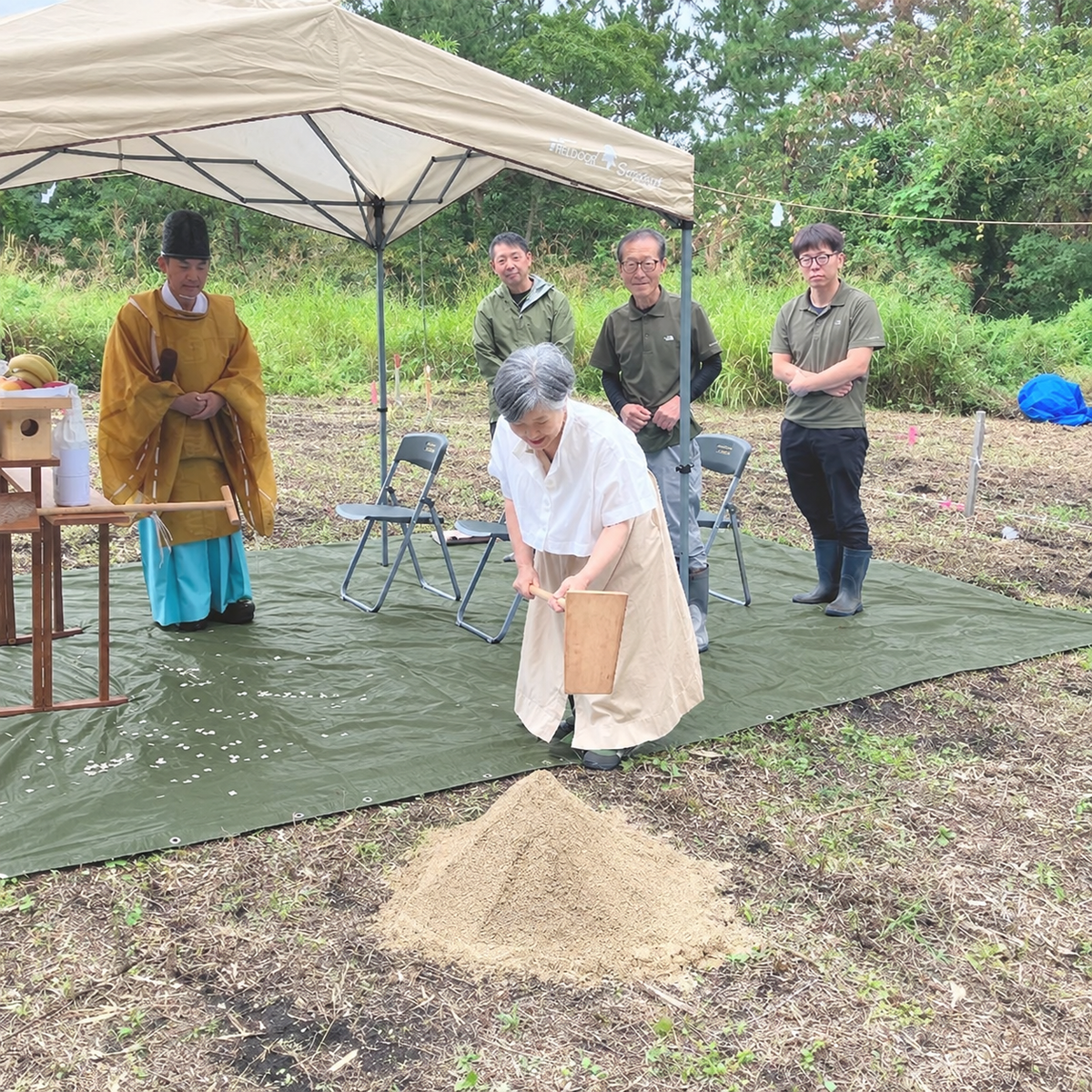 地鎮祭を執り行っていただきました